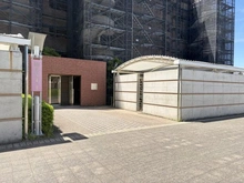 【神奈川県/横浜市鶴見区尻手】ジェネシティ 西棟 エントランス：大規模修繕中