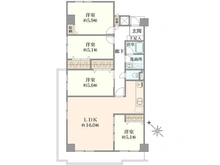 【神奈川県/川崎市川崎区四谷上町】川崎ロイヤルマンション 間取り図