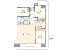 【神奈川県/川崎市幸区塚越】フェアロージュ・ガーデンズ川崎 間取り図