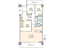 【神奈川県/横浜市鶴見区向井町】シティウインズパークフロント 間取り図