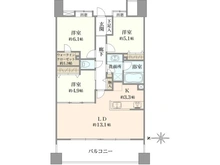 【神奈川県/川崎市川崎区元木】プレジャー・ガーデン川崎 間取り図