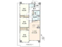 【神奈川県/横浜市鶴見区下野谷町】ダイアパレス鶴見下並木通り 間取り図