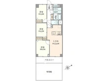 【神奈川県/横浜市鶴見区下野谷町】日商岩井鶴見マンション 間取り図