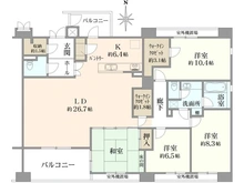 【神奈川県/横浜市鶴見区小野町】コンアルマーディオ横濱鶴見 間取り図