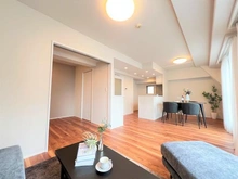 【神奈川県/川崎市川崎区本町】ルシオン多摩川 リビング・ダイニング：※家具・調度品等は本体価格に含まれません。