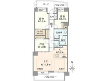 【神奈川県/横浜市鶴見区尻手】ジェネシティ 南棟 間取り図