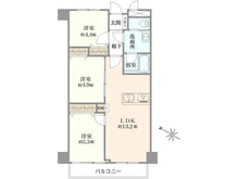 【神奈川県/川崎市川崎区日進町】朝日サンライズ川崎 間取り図