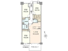 【神奈川県/川崎市幸区戸手本町】グランシティセントレジデンス 間取り図