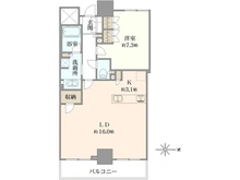 【神奈川県/川崎市幸区大宮町】ブリリアタワー川崎 間取り図