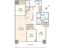 【神奈川県/川崎市川崎区港町】リヴァリエ A棟 間取り図