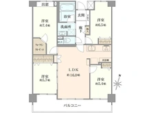 【神奈川県/川崎市川崎区京町】ライオンズヴィアーレ横濱ベイ壱番館 間取り図