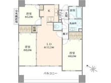 【神奈川県/川崎市川崎区本町】プルミエール多摩川 間取り図