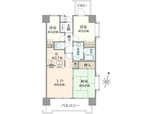 【神奈川県/川崎市川崎区追分町】コスモ川崎アーバンフォルム 間取り図