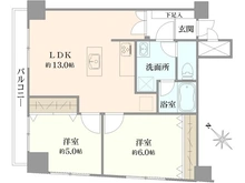 【神奈川県/横浜市鶴見区鶴見中央】ダイアパレス鶴見第弐 間取り図