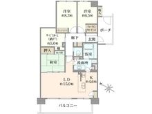 【神奈川県/川崎市幸区遠藤町】グランシティユーロレジデンス川崎 間取り図