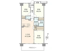 【神奈川県/川崎市川崎区鋼管通】ダイアパレス川崎パークサイド 間取り図