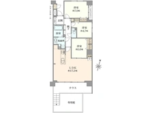 【神奈川県/横浜市鶴見区東寺尾】グランシーナ東寺尾 間取り図
