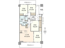 【神奈川県/横浜市鶴見区向井町】シティウインズパークフロント 間取り図