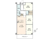【神奈川県/川崎市川崎区宮本町】プレジャーガーデン川崎弐番館 間取り図