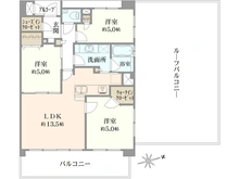 【神奈川県/横浜市鶴見区鶴見中央】クレッセント鶴見デュオ 間取り図