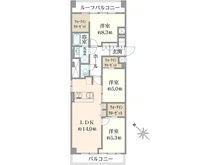 【神奈川県/川崎市川崎区新川通】ラビエ川崎弐番館 間取り図