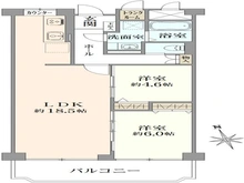 【大阪府/茨木市三島町】ローレルハイツ茨木 壱号棟 間取り図