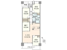 【大阪府/寝屋川市三井南町】オークヒルズ香里四番館 間取り図