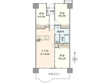 【大阪府/守口市外島町】メイプルパーク・スクエア西弐番街 西2 間取り図