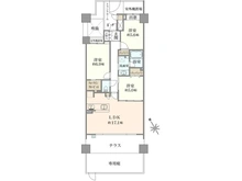 【大阪府/茨木市美穂ケ丘】ルネグランディル B棟 間取り図