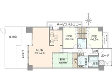 【大阪府/茨木市上泉町】エスリード茨木川端通り 間取り図
