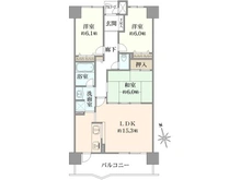 【大阪府/茨木市上穂積】コスモ茨木シティフォルム 間取り図