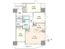 【大阪府/茨木市永代町】ユニハイム茨木永代町 間取り図