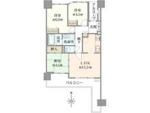 【大阪府/摂津市千里丘東】アーバニス千里丘プラティーク 間取り図