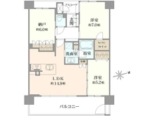 【大阪府/高槻市城西町】レ・ジェイド高槻ザ・マークス 間取り図
