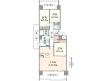 【大阪府/高槻市上土室】阪急ヒルズコート高槻 2番館 間取り図