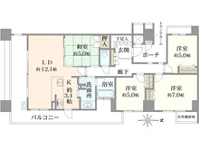 【大阪府/高槻市土橋町】レスタージュ高槻 間取り図