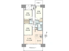 【大阪府/枚方市伊加賀西町】リバティパーク枚方 F棟 間取り図
