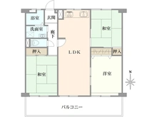 【大阪府/高槻市宮野町】大和サニーハイツ高槻 二棟 間取り図