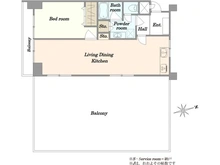 【東京都/目黒区自由が丘】自由ヶ丘第5マンション 間取り図
