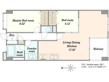 【東京都/大田区千鳥】レフィーズ千鳥町 間取り図