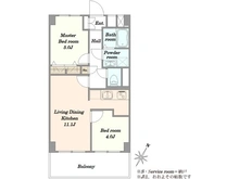 【東京都/品川区南大井】大森永谷マンション 間取り図
