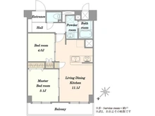 【東京都/品川区東大井】東大井スカイハイツ 間取り図