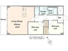【東京都/品川区東品川】秀和東品川レジデンス 間取り図