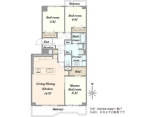 【東京都/品川区八潮】シティコープ八潮台46号棟 間取り図