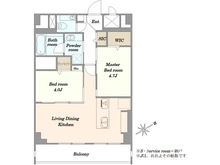 【東京都/品川区南品川】ゼームス坂パークハウス 間取り図