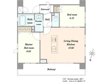 【東京都/大田区千鳥】ライフレビュー久が原 間取り図