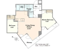【東京都/品川区東大井】パレ・プラス大井町 間取り図