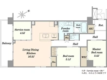 【東京都/品川区東大井】ミサワホームズ東大井 間取り図