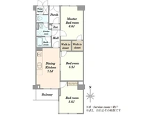 【東京都/品川区南大井】ライオンズマンション大森 間取り図