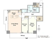 【東京都/品川区東大井】クレストタワー 品川シーサイド 間取り図